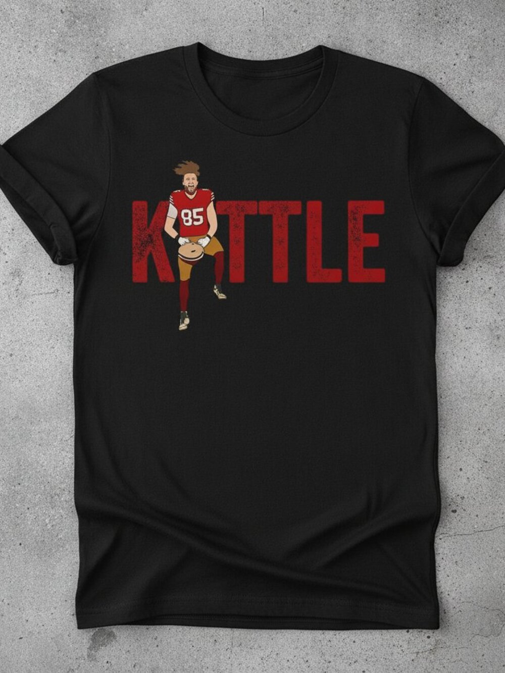 Kittle 85 Funny Football Fan T-Shirt, Tight End Graphic Tee, Game Day Shirt